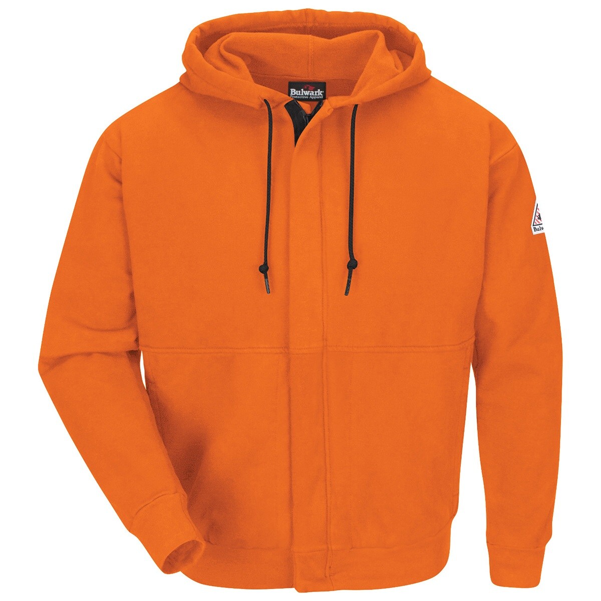 Bulwark FR Hooded Sweatshirt with Zipper in Orange